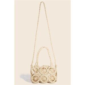 Fame Intricate Braided Wheels Crossbody Bag